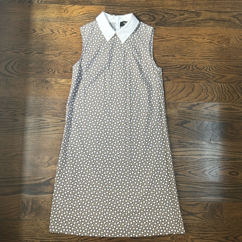 Paule Ka Domino Print Collared Dress Size 36
